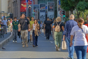 People walking